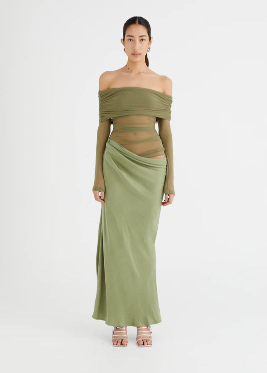 Yasmin Off-Shoulder Maxi